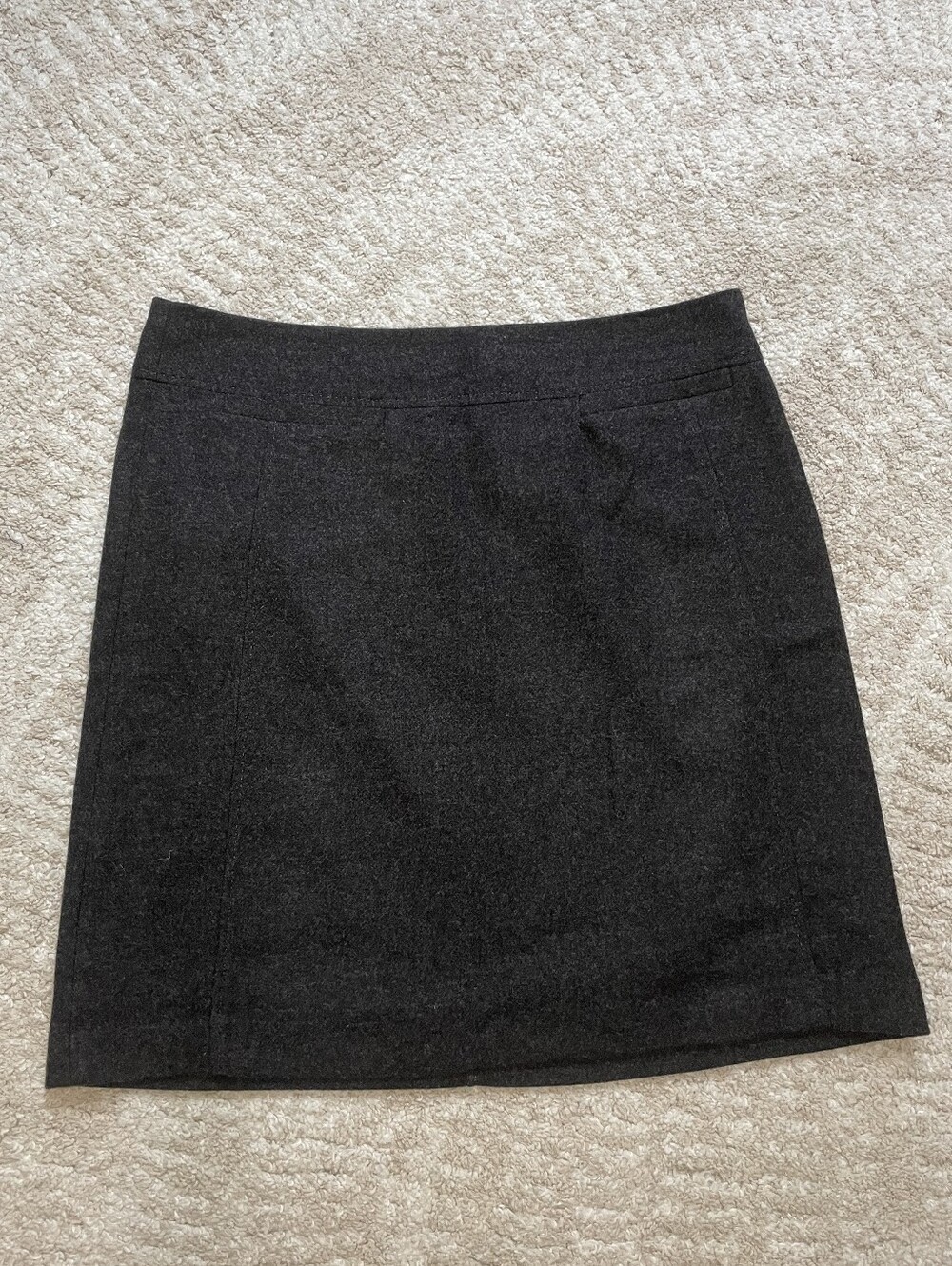 MaxMara Wool Charcoal Pencil Skirt Size 12